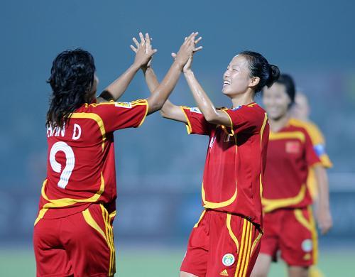 中国女足8-0澳大利亚