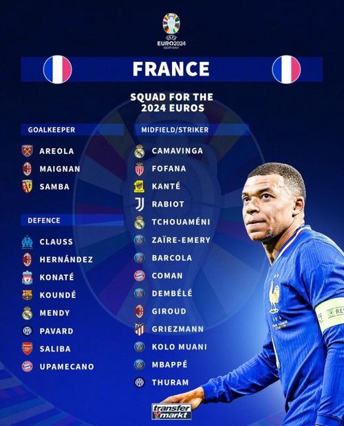 法国欧洲杯名单公布